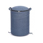 Topika Toy Storage Hamper with Play Mat, Felt Laundry Basket for Kids