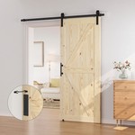Topika - 2M Barn Door Sliding Kit Aluminium Door Rail Kit