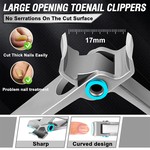 Topika Large Nail Clippers Set,Toenail&Fingernail Clipper Kit for Men/Women