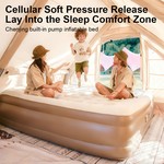 Naturehike Air Mattress with Built In Pump, Inflatable Mattress Air Bed