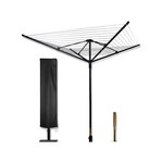 Topika Umbrella Clothesline Outdoor Drying Rack with Cover, 50m Line