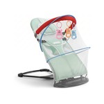 Topika Baby Bouncer with Mosquito Net, Foldable Rocking Chair