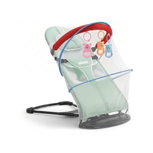 Topika Baby Bouncer with Mosquito Net, Foldable Rocking Chair