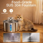 Topika Automatic Cat Water Fountain Stainless Steel - 3L