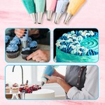 TopikaHome - 124-Piece Cake Decorating Supplies Kit with Piping Bags & Tips
