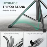 Topika Strong Tripod Stand For Phone And Camera& Remote,50-160cm Adjustable
