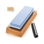 Topika - Knife Sharpening Stone Kit,Standard Muti Side Grit Knife Whetstone
