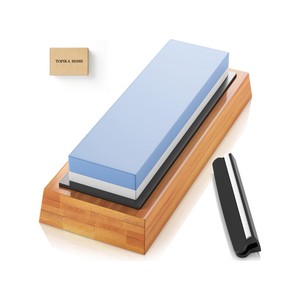 Topika - Knife Sharpening Stone Kit,Standard Muti Side Grit Knife Whetstone