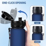 UZSPACE 1L Tritan Plastic Water Bottle Leakproof Sports Bottle BPA Free