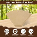 Topika Coffee Filters Papers, Cone Pour Over Coffee Paper Filters (100pc)