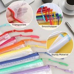 Topika - Storage Zip Bag PVC Mesh Waterproof Zipper File Bags, 8 Colours