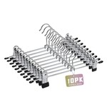 TopikaHome - 10/20PCS Metal Pants & Skirt Hangers with Adjustable Clips