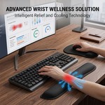 Topika - Ergonomic Mouse Pad with Keyboard Wrist Rest Support Set