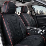Topika Universal 2 Seats Leather Car Seat Covers Full Set, Front Set,