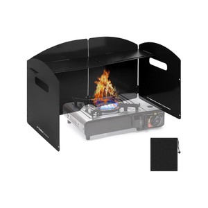 Topika Burner Gas Stove Wind Shield, Portable Folding Wind Deflector