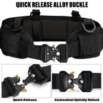 Topika - Tactical Battle Belt Set with Molle Pouch & Quick Release Buckle