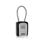Topika-Key Lock Box with Code, Portable Key Holder&Lockbox for Keys Outside