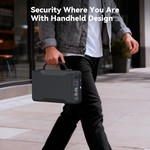 Topika - Gun Lock Box Mini Safe, Biometric Fingerprint & Keypad Pistol Safe