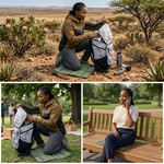 Naturehike - Foldable Seat Cushion, 3D Honeycomb Camping Seat Pad, 6-Fold