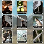 Topika Survival Shovel Tactical Camping Folding Spade Multi Tool