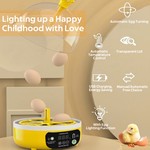 Topika 8-Egg Temperature Control Incubator with Clear Lid for Home Hatching