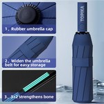 Topika Windproof Travel Umbrella Automatic Folding Windproof & UV-Resistant