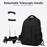 Topika Backpack with Wheels School Backpack Bookbag with 6 Wheels for Boys