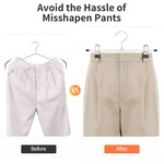 TopikaHome - 10/20PCS Metal Pants & Skirt Hangers with Adjustable Clips