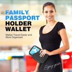 Topika-Passport Holder for Travel,Premium Passport Wallets w/ RFID Blocking