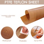 Topika PTFE Teflon Sheet for Heat Press Transfer, 75x125cm Large & Cuttable