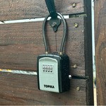 Topika-Key Lock Box with Code, Portable Key Holder&Lockbox for Keys Outside