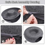 TopikaPet - Cosy Cat Tunnel Bed for Indoor Cats, Detachable & Washable