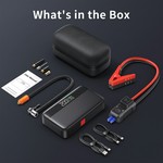 Topika 1500A 4-In-1 Car Jump Starter With 150PSI Air Compressor, 10000mAh