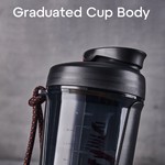 Topika Protein Shaker Bottle 590ml, Round Bottom Shaker Cup Durable Blender