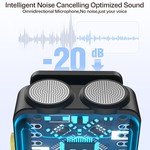 Topika Wireless Microphones, Mini Wireless Microphone for iPhone & Android