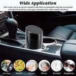 TopikaAuto Car Trash Bin with Lid 2 Pack, Car Garbage Can Storage Device