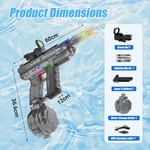 Topika Electric Water Gun & Fire Light Effects, 800ML Water Gun for Kids