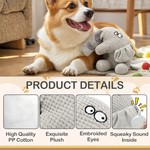 Topika Dog Toys Squeaky Plush Toy, Stuffed Animal for Large Dogs