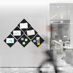 Topika - Cork Boards for Wall, 6 Pack Bulletin Felt Board with Push Pins