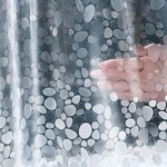 TopikaHome Shower Curtain Liner EVA 180x200cm, 3D Pebble, Heavy Duty 8G