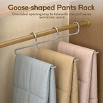 Topika Trouser Hanger 30pcs, Jean and Pant Hangers, Open End Metal Hangers