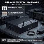 Topika - Electronic Gun Safe For Handgun, Biometric Pistol Lock Box