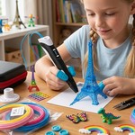 Topika - 3D Printing Pen Set for Kids & Adults with 10 Colours PLA Filament