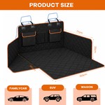 Topika Dog Cargo Liner, Waterproof Non-Slip Boot Mat with Organiser