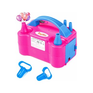 Topika Portable Electric Air Balloon Pump Inflator with 2 Tying Tools