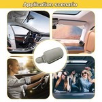Topika 2 Packs Magnetic Leather Sunglasses&Card Holders for Car Visor