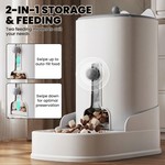 Topika Cat Food Feeder Gravity Auto Cat Food Dispenser 2pcs Set