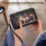 Topika Phone Crossbody Bag with Touch Screen Wallet Cellphone Pouches