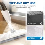 Topika - Spray Mop for Cleaning, Microfiber Flat Mop + 3 Piece Cloth Pads
