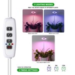 Topika - Plant Grow Light Grow Lights For Indoor Plants Full Spectrum